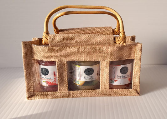 Panier Découverte - Préparation de Fruits oCocotte Panier de 3 parfums 250gr - 3 pots en verre
