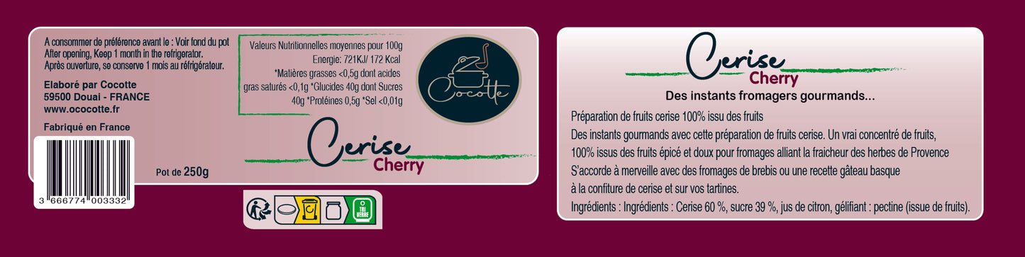 Préparation de fruits Cerise noire