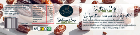 Préparation de fruits Datte Café