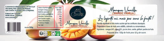 Préparation de fruits Mangue Vanille
