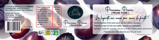 Préparation de fruits Pruneau Prune