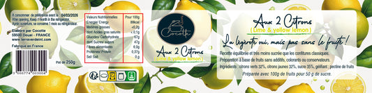 Préparation de fruits aux 2 citrons