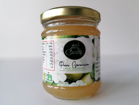 Préparation de fruits Poire Géranium