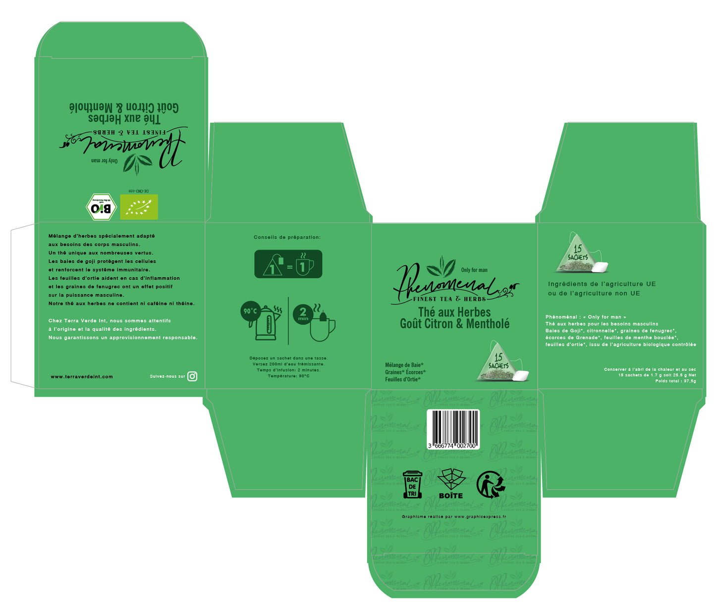 Phénoménal, Thé aux Herbes* BIO